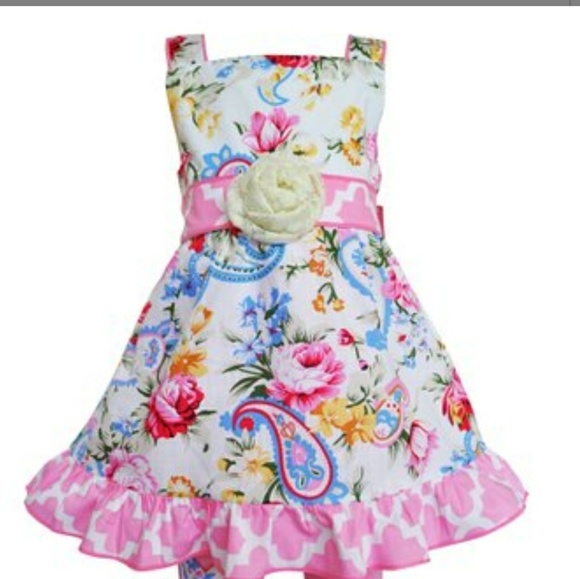 Youth Girl Floral Strap Dress - Picture 1 of 4